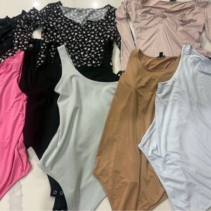 Elegant Women's Bodysuit Collection (9 pieces)